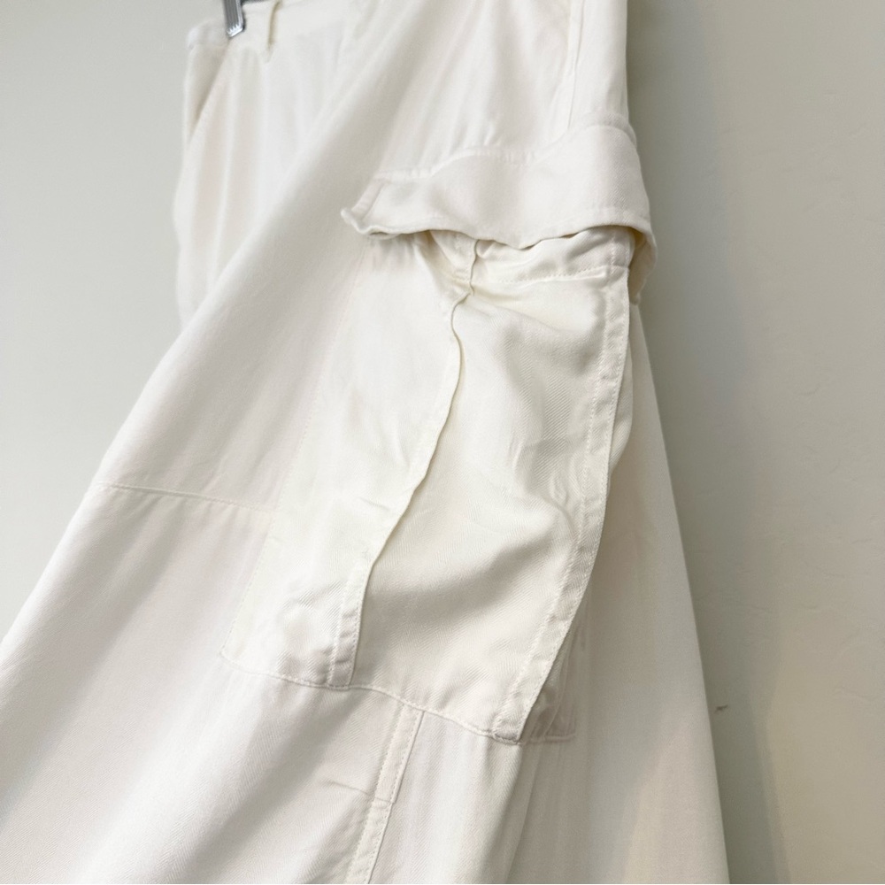 Da-Nang Off White Camo Long Maxi Skirt Cargo Silk - Picture 3 of 15